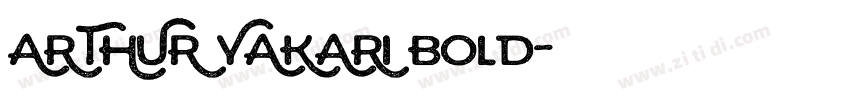 ARTHUR YAKARI Bold字体转换